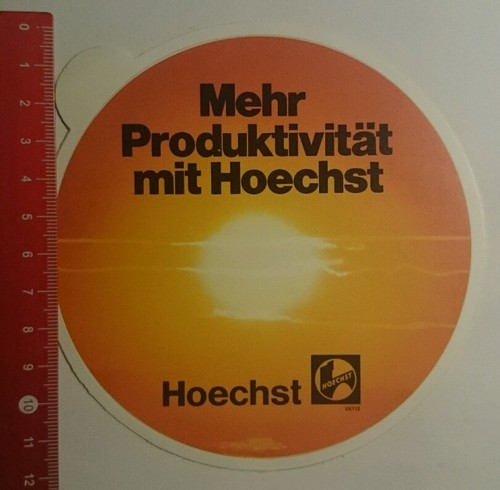 Aufkleber/Sticker: Mehr Produktivität mit Hoechst (16091684)