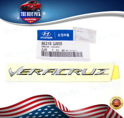  GENUINE   Hyundai Rear Trunk Emblem Veracruz for 2007-2012 Veracruz 863103J000