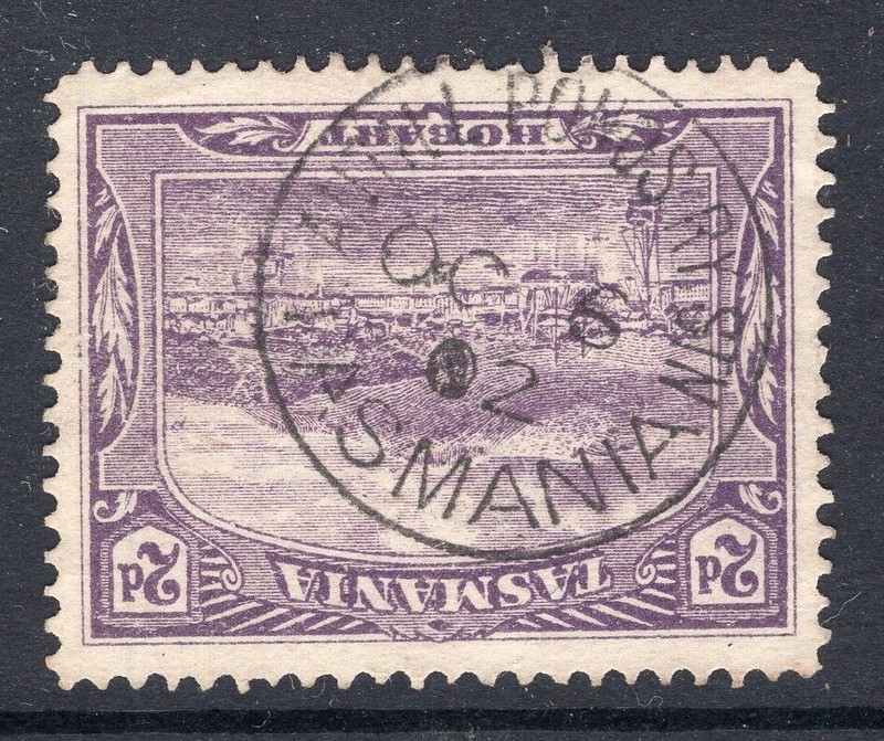Tasmania Antill Ponds Rly Stn Postmark On 2d Pictorial Rated C (2) By Hardinge