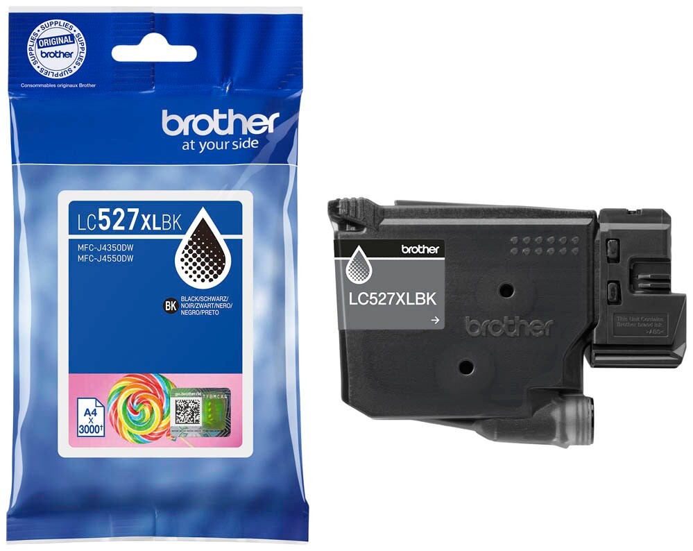 brother LC-527 XL BK schwarz Original Patrone 2000 S. black Inkjet Lolli Serie