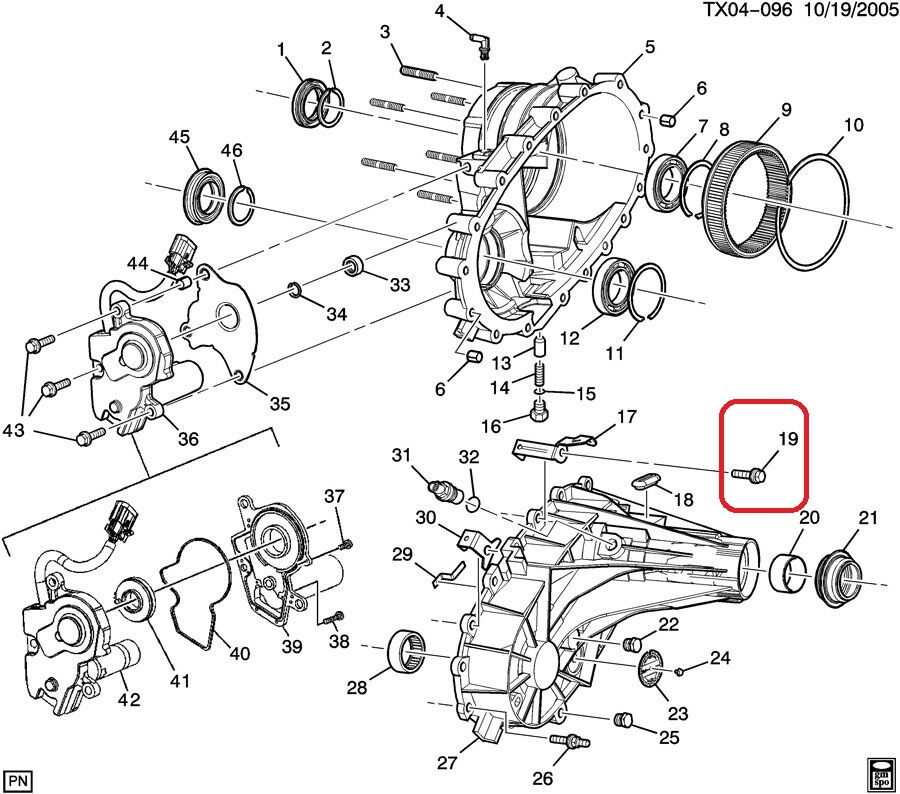 Transfer Case Bolt GENUINE GM 88996722 eBay