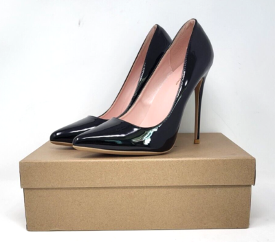 GENSHUO High Heel 10cm 3.94 Inch Stiletto High Heel Shoes for