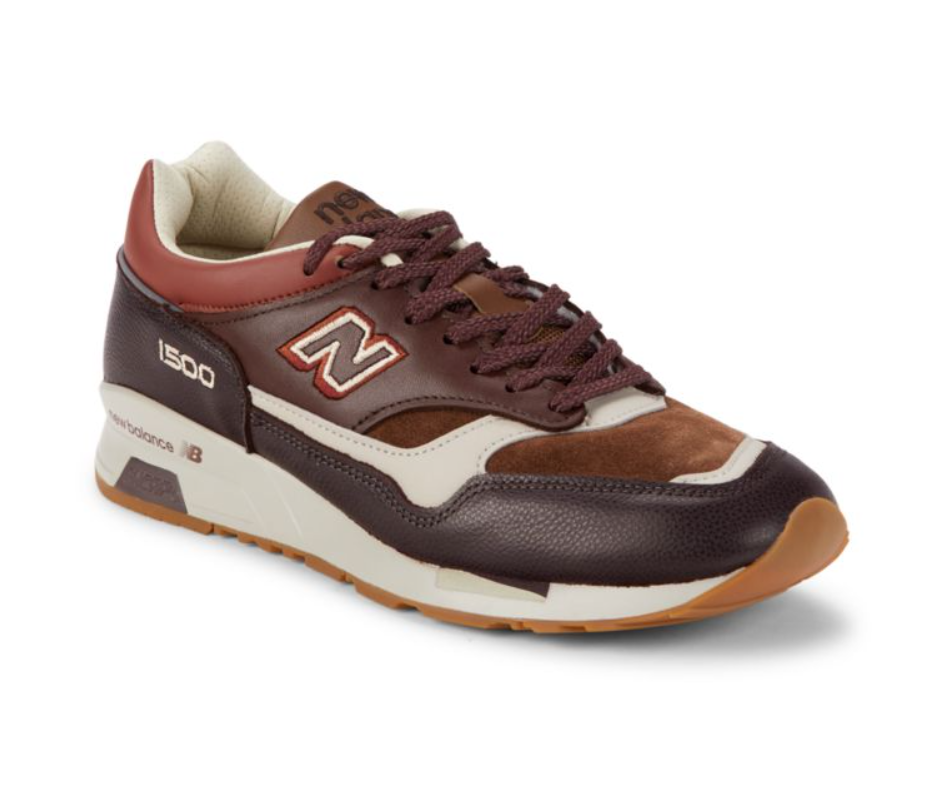 

New Balance 1500 Кроссовки из кожи и замши Мужская обувь Сделано в Великобритании Коричневые новые, Коричневый, New Balance 1500