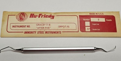 Hu-Friedy -Gracey 7/8 #2 HANDLE, DOUBLE END AFTER FIVE instrument - BRAND NEW 