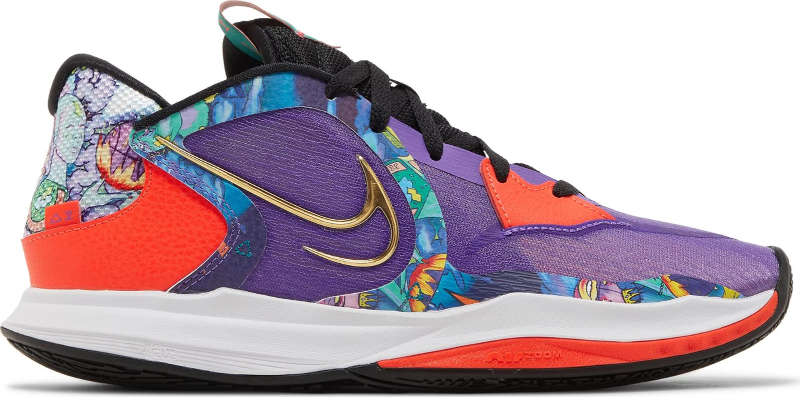 

Nike Kyrie Low 5 Jewell Loyd Purple Red Gold White Black DJ6012-002 Мужские 13,5, Фиолетовый, Nike Kyrie Low