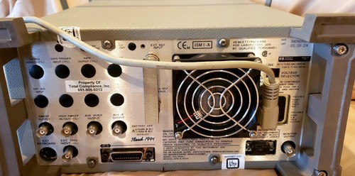 HP 8591E RF Spectrum Analyzer 9khz-1.8GHz tested!