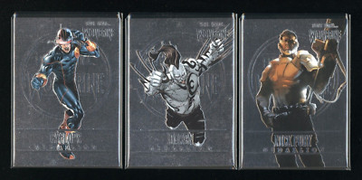 2023 Fleer Ultra Marvel Wolverine SILVER MEDALLION Lot STORM Cyclops NICK FURY +