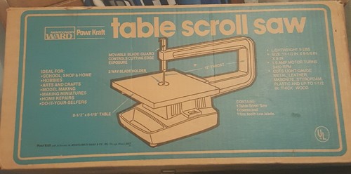 Vintage Montogomery Ward Power Kraft Scroll Saw 84-4-9234