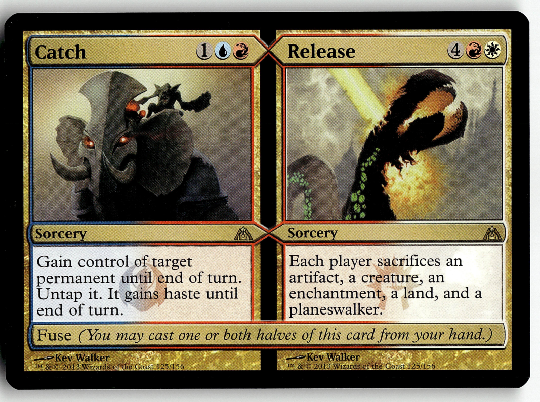 Catch // Release 2x FOIL DGM MTG Dragon's Maze Rare MINT blue red white Catch // Release 2x FOIL DGM MTG Dragon's Maze Rare MINT blue red white