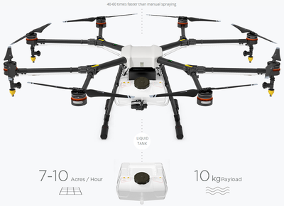 DJI AGRAS MG1 Agricultural pesticide fertilizer Spraying drone 10KG Mist by DHL