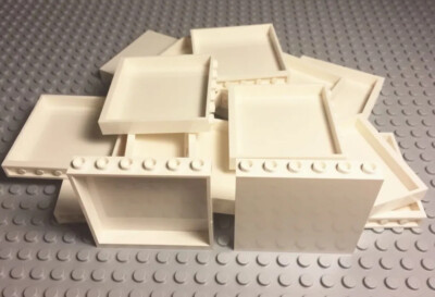 Lego 20 Pieces White Panel 1x6x5 Parts / City Mini Bulk Figures Building Walls