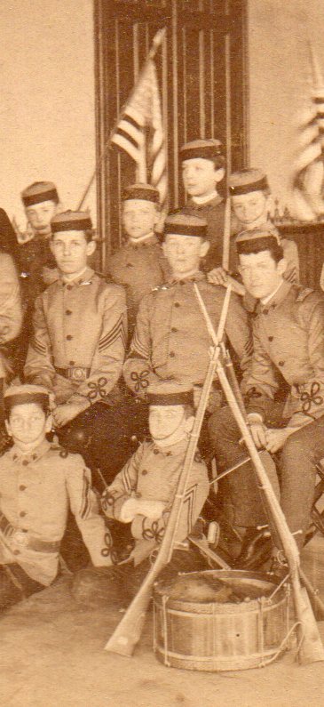 60876. RARE Cabinet Photo April 1893 Knickerbocker Greys (2nd year of existence)