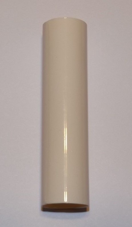 SET OF 6 - 3 1/2" CREAM PLASTIC CANDELABRA CANDLE COVER 7/8 O.D. NEW CCO35G