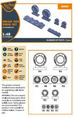 Clear Prop! CPA48035 Mirage-2000 wheel set