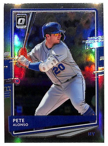 2020 Donruss Optic #187 Pete Alonso silver holo refractor
