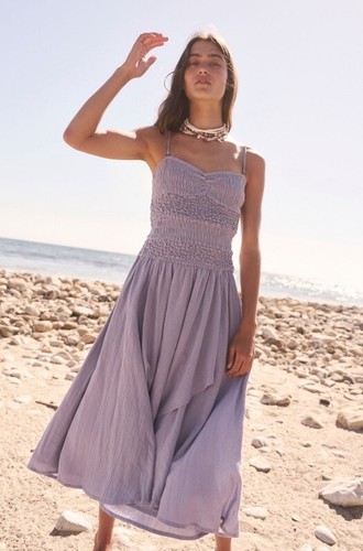 ★送料・関税込★I AM MARI★Minuet Smoke Shirring Dress★ Minuit》Cherry smocking dress | à minuit(ミニュイ)
