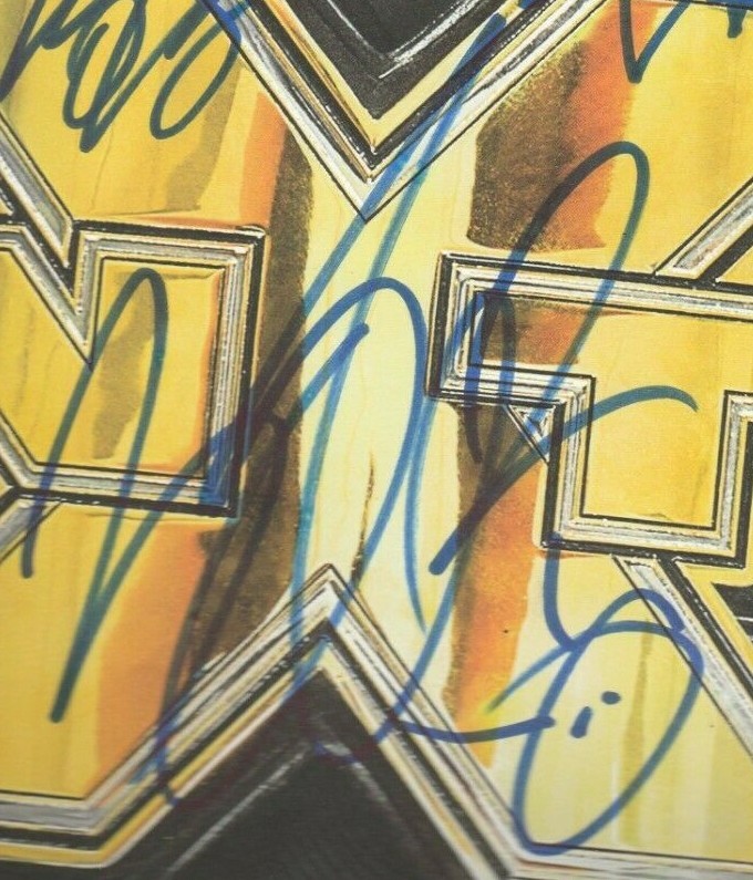 Becky Lynch, Finn Balor, Kevin Owens and Bayley Autographed NXT Program WWE