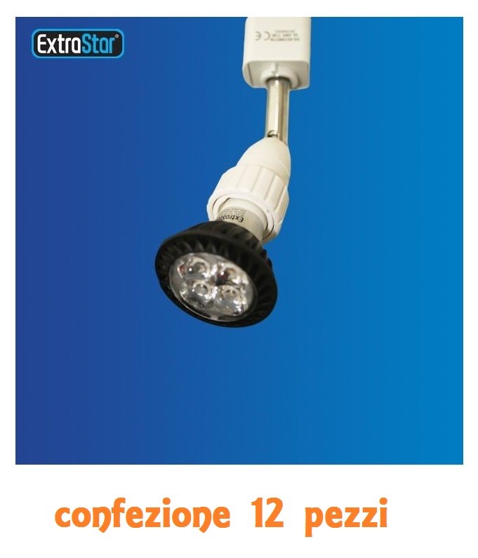 Set 12 Pezzi Adattatore A Rail Monofase Articolato Per Lampadine Gu10 linq