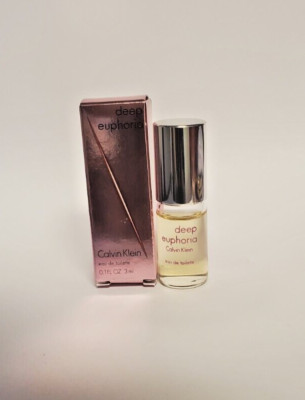 ROLLERBALL Calvin Klein Deep Euphoria 3 ml / 0.1 fl oz EDT Toilette NEW IN BOX