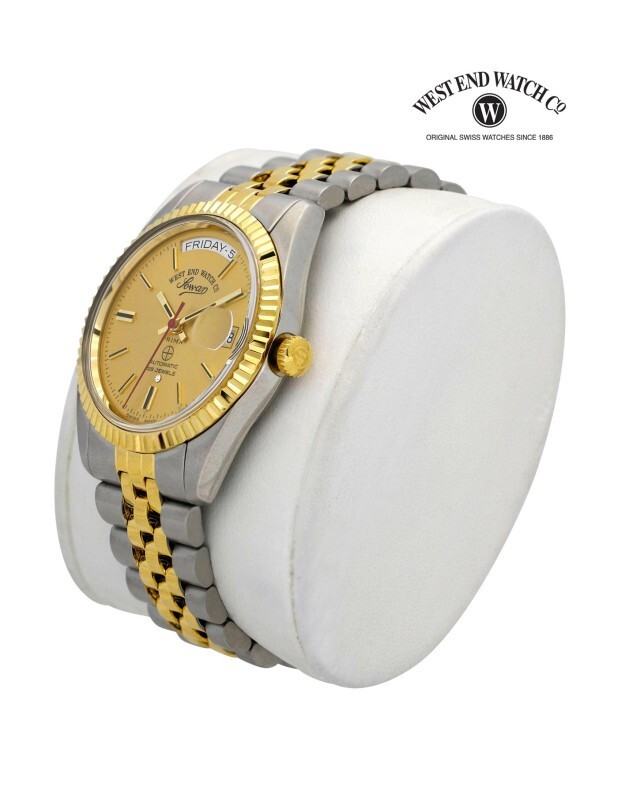 Pre-owned West End Watch Co. 5027.20.2708r Automatic Golden Dial Bicolor Unisex Watch