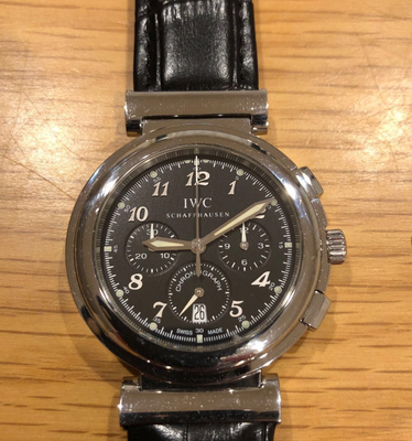 IWC Da Vinci SL Chronograph IW372810 Quartz Black Dial Bracelet