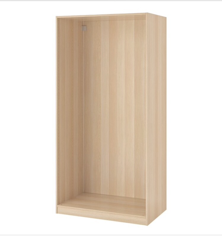Ikea Pax Wardrobe Frame Birch Veneer 75x58x201cm In