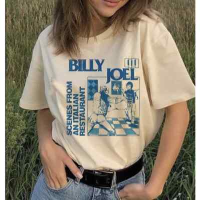 Billy Joel Vintage Retro Shirt, Billy Joel Scenes From An Italian Restaurant Tee