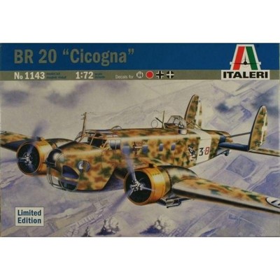 Italeri 1143 1/72 BR 20 Cicogna Limited Edition model kit Pre-owned