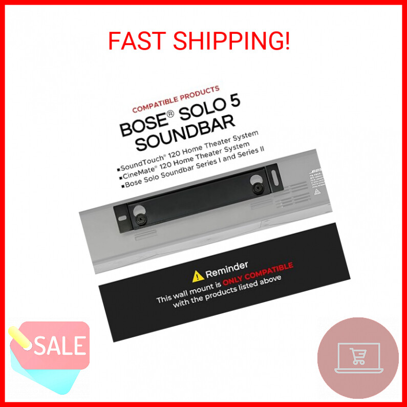 Wall Mount Kit for Solo 5 Soundbar, All Mounting Hardware, Compatible with Serie