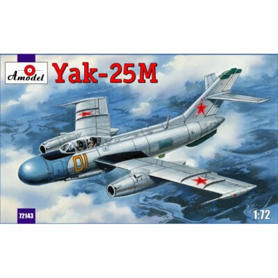 Yak-25M Soviet fighter Amodel 72143 Plastic model airplane kit Scale 1:72 