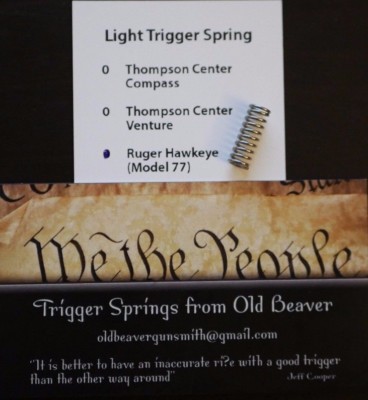 Ruger M77 Hawkeye Light Trigger Spring (HUNTER) 