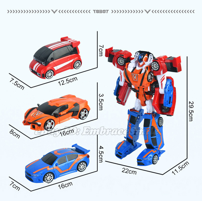 TOBOT V Grand Champion 3-Integration Transforming Robot Cars Toy Chinese Ver.