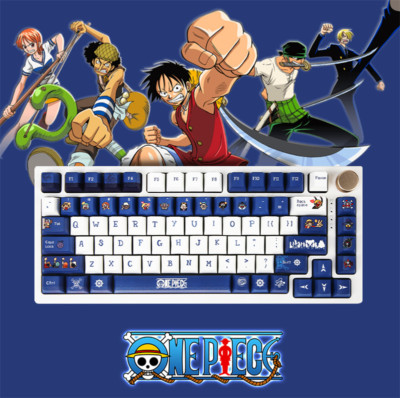 Anime Luffy Keycaps ONE PIECE PBT 130 keys Full Set For Cherry MX keyboard