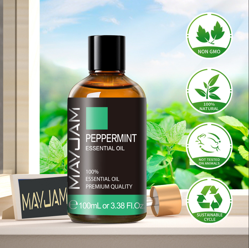 100% Pure Natural Diffuser Aromatherapy Skin Mint Oils