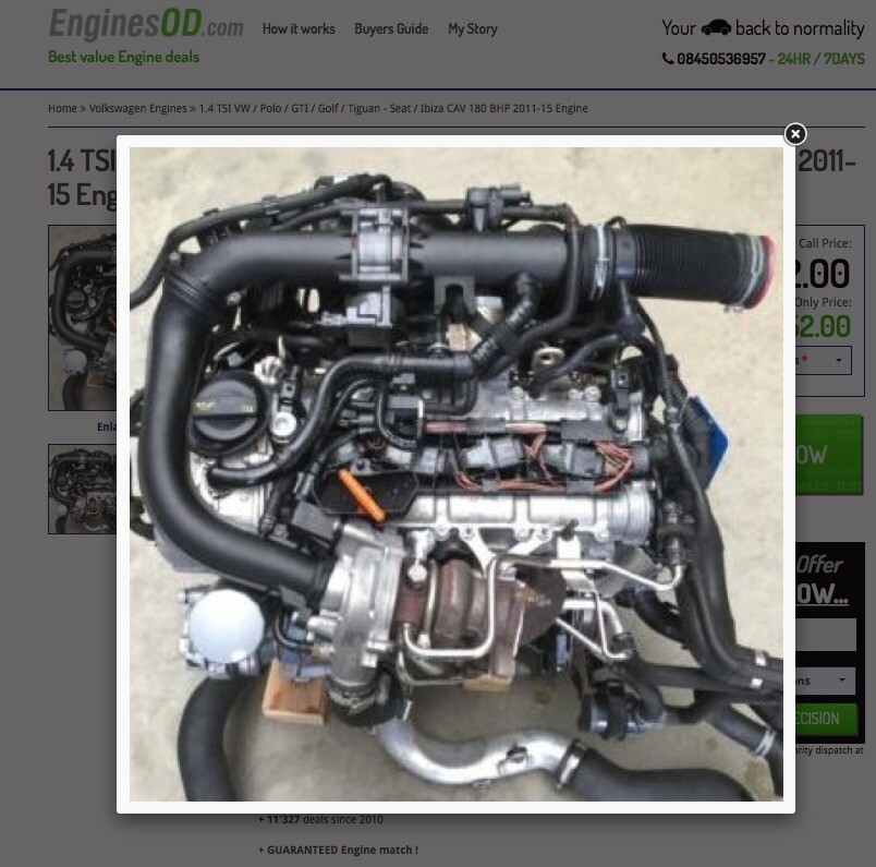 1.4 Tsi Cavd Engine Motor VW 1.4 TSI / CAVD generalüberholt MRG