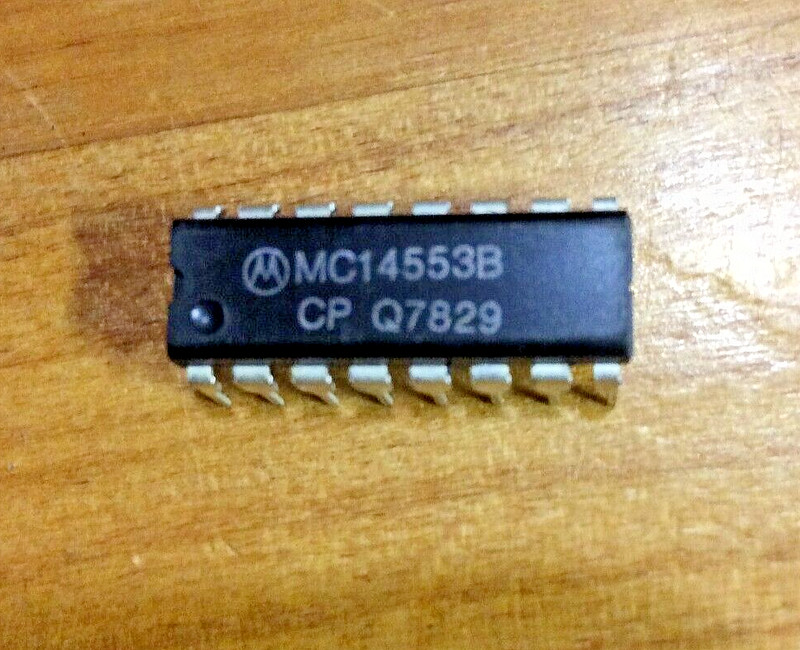 MC14553BCP, Thru-Hole Mount IC, 16 pin,  Five,(5) MC14553BCP DEVICES.