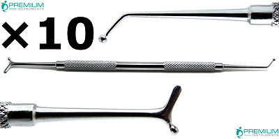 10× Dental Ball Burnisher 27/34 Amalgam Surgical Filling Double Ended Instrument
