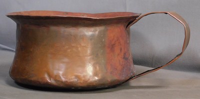 Antique Hammered Rivet Dovetail Copper Commode Chamber Pot Potty EARLY Primitive