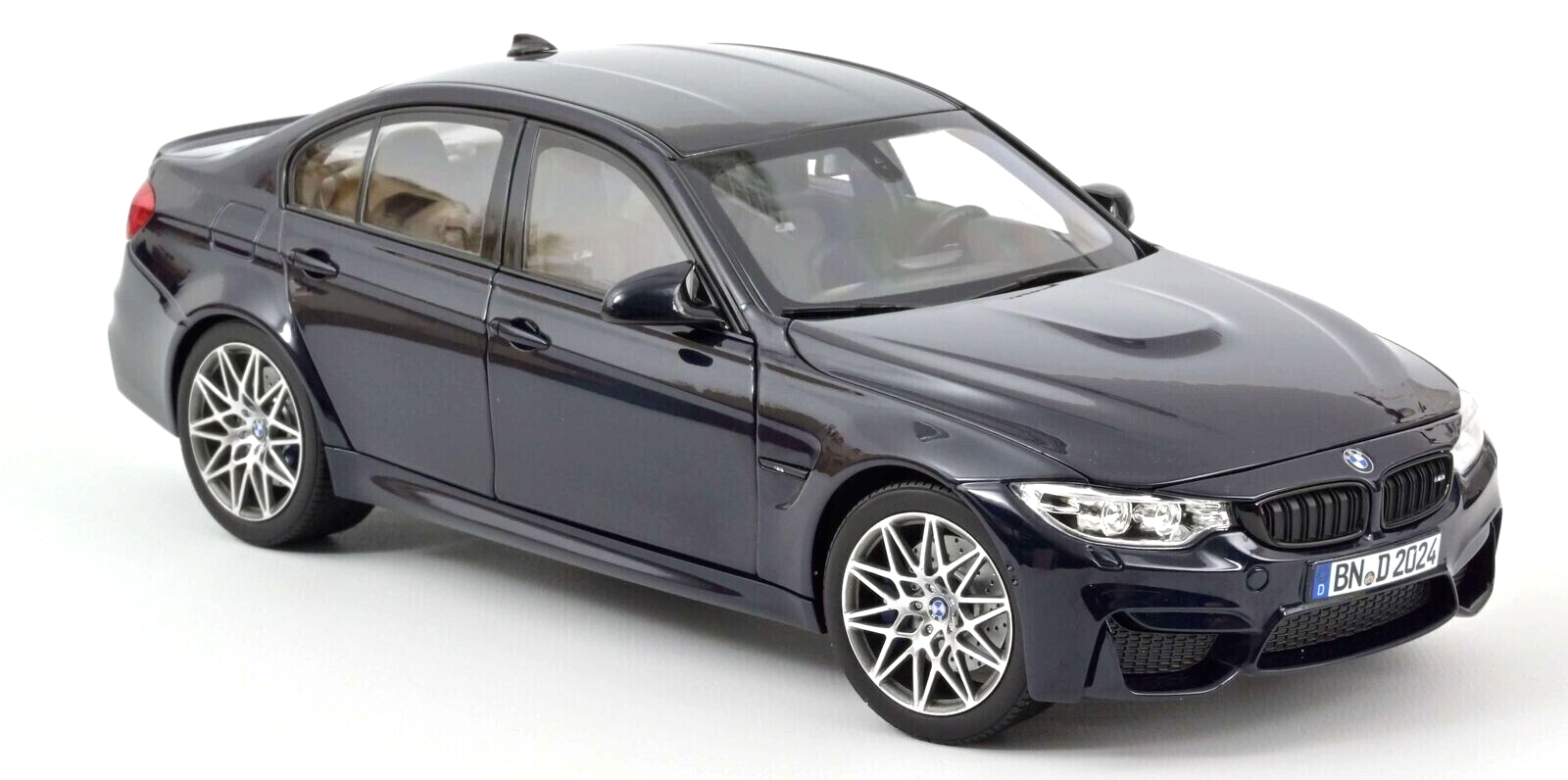 2017 BMW M3 COMPETITION SEDAN BLUE 1:18 OPENING BODY PARTS