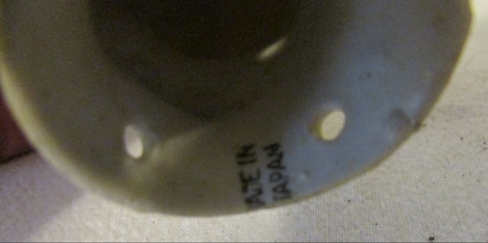 Vintage Art Deco Style Half Doll Porcelain Posed Lady Yellow Hat Japan