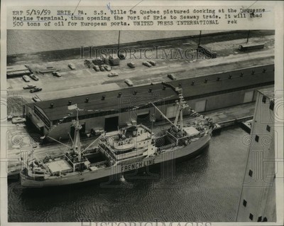 Photo The French Liner Ville De Quebec Docks At Duquesne Mar