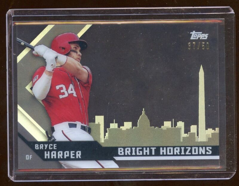 Bryce Harper Topps Tek #d 37/50 Gold Clear Card Bright Horizons  Mint  Rare 2015