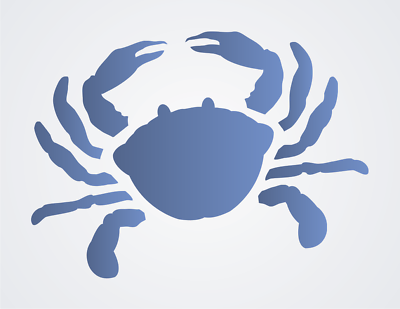 Joanie Crab Stencil Beach Nautical Ocean Sea Life Shellfish Seafood DIY  Signs | eBay