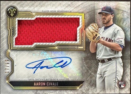 2020 Topps Triple Threads - Aaron Civale #ASJR-AC
