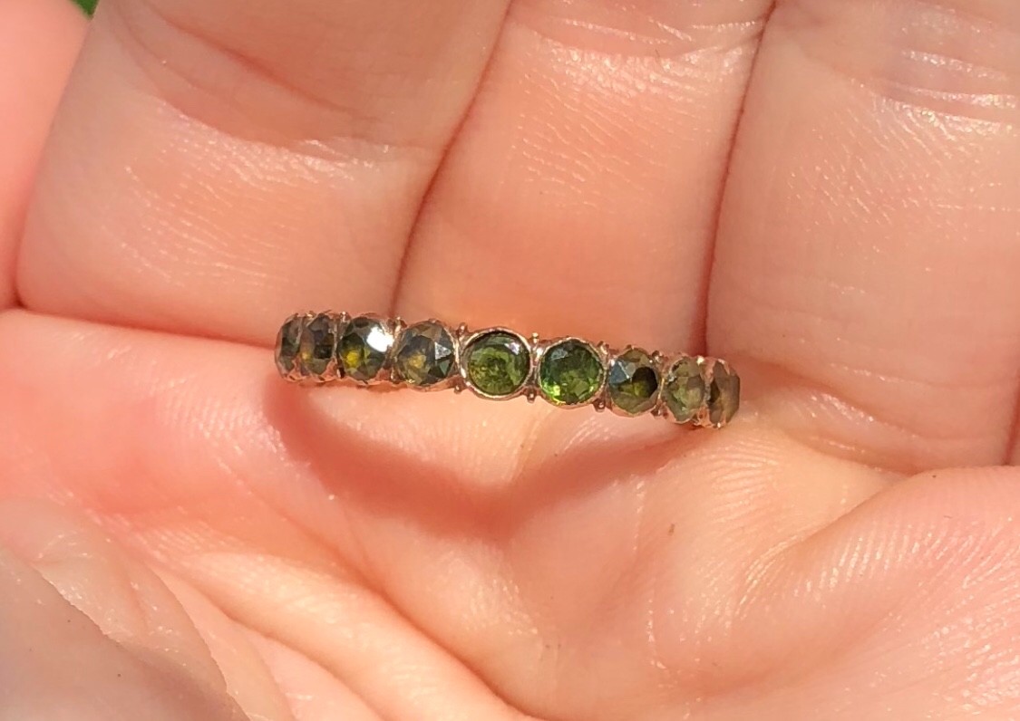 GEORGIAN TOURMALINE ETERNITY BAND
