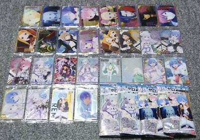 Re: Zero Starting Life in Another World wafers Card 3 complete set All 28 pecies