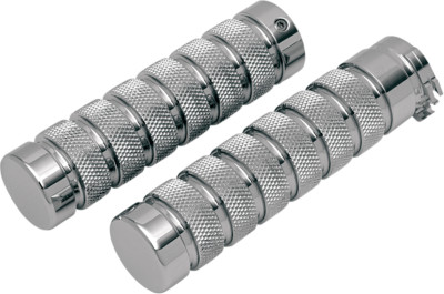 Accutronix GR100-KNC Elite Chrome Billet Grips 09-21 Harley 	Iron 883 XLN
