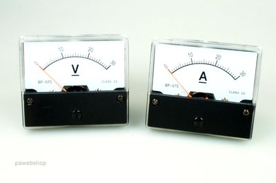 Amperemeter Set DC 15V und 30A analog Spannungsmesser Strommesser Voltmeter