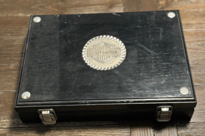Harley Davidson Poker Chip Set In Wood Box 2-pack Cards SEALED w/350 Chips