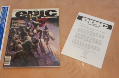 EPIC ILLUSTRATED #1, SPRING 1980, MARVEL MAGAZINE OF FANTASY & SCI FI, PREMIERE